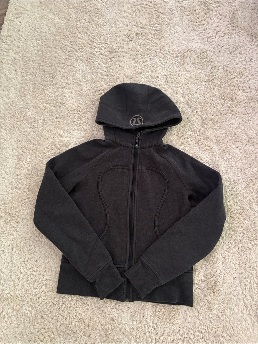 Lululemon Grey Full-Zip Hoodie Sweater